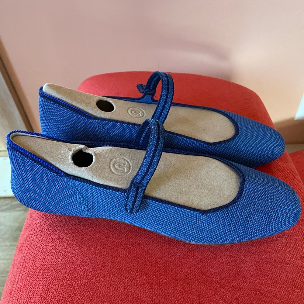 Rothy's The Square Mary Jane - Blue